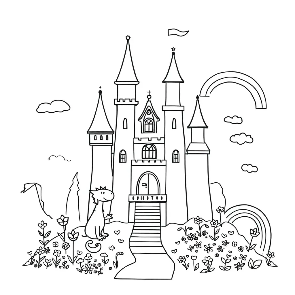 Princess and prince illustration