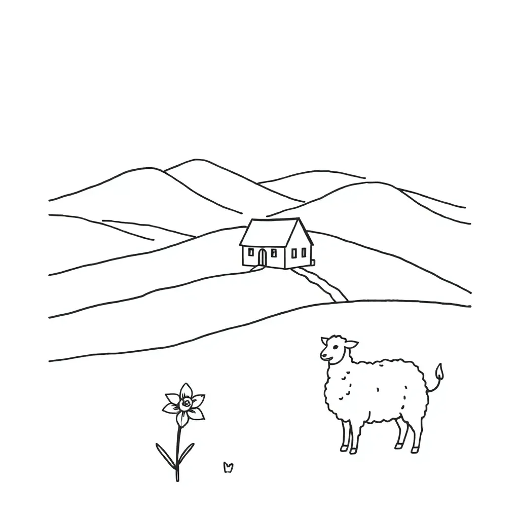 Spelling words illustration