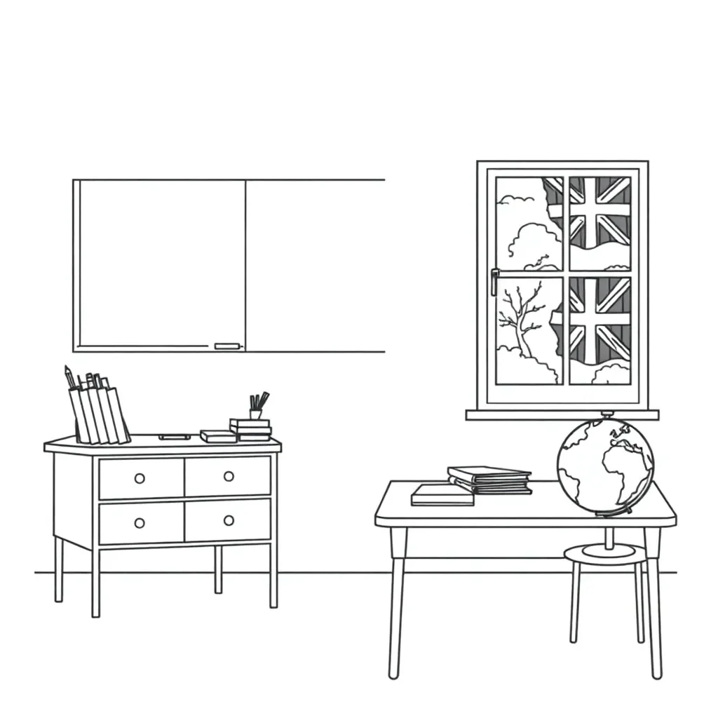 Spelling practice illustration