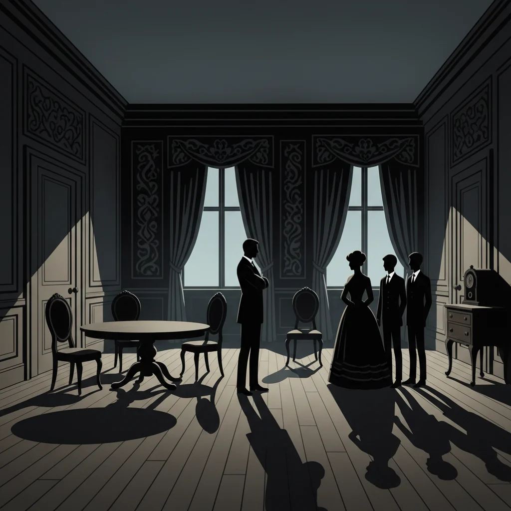 Inspector Calls theatrical scene