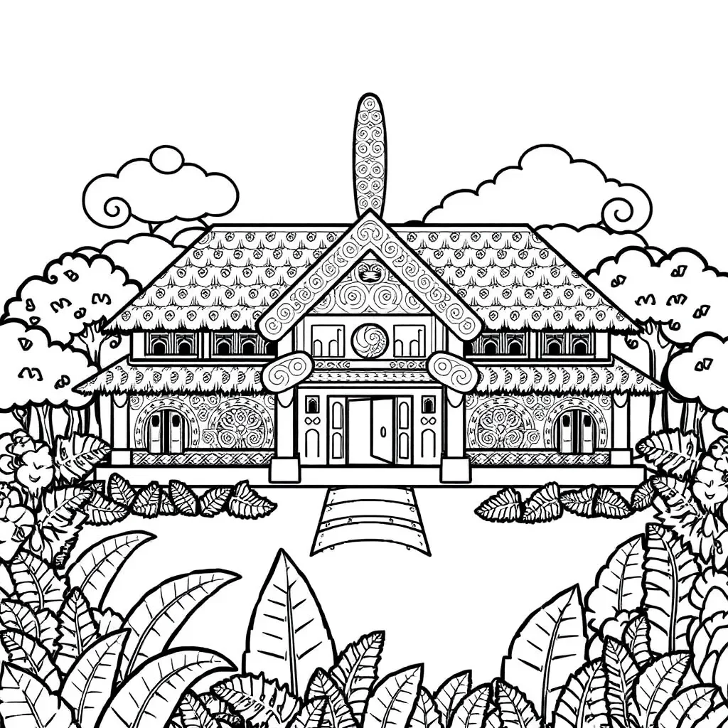 Marae illustration
