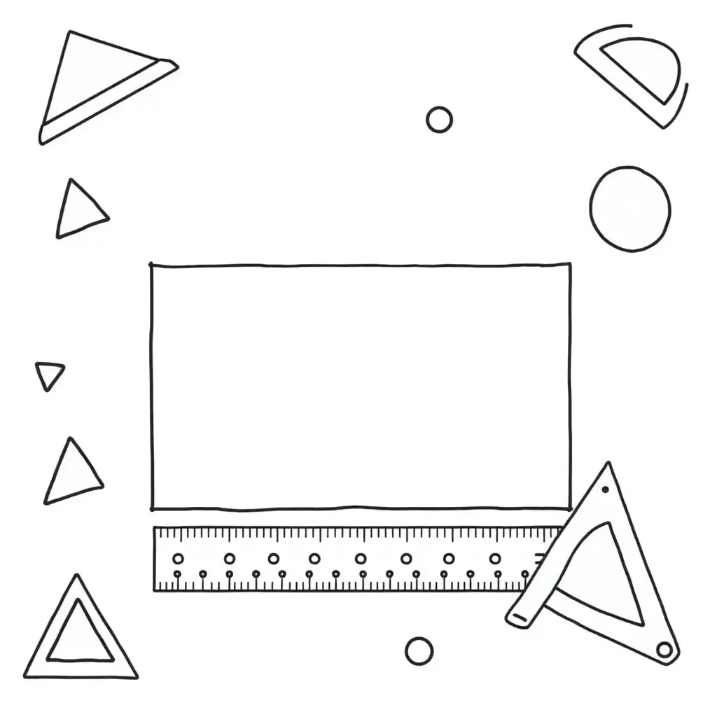Rectangle with measurements