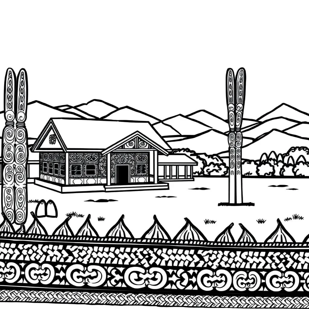 He whakaahua o te marae
