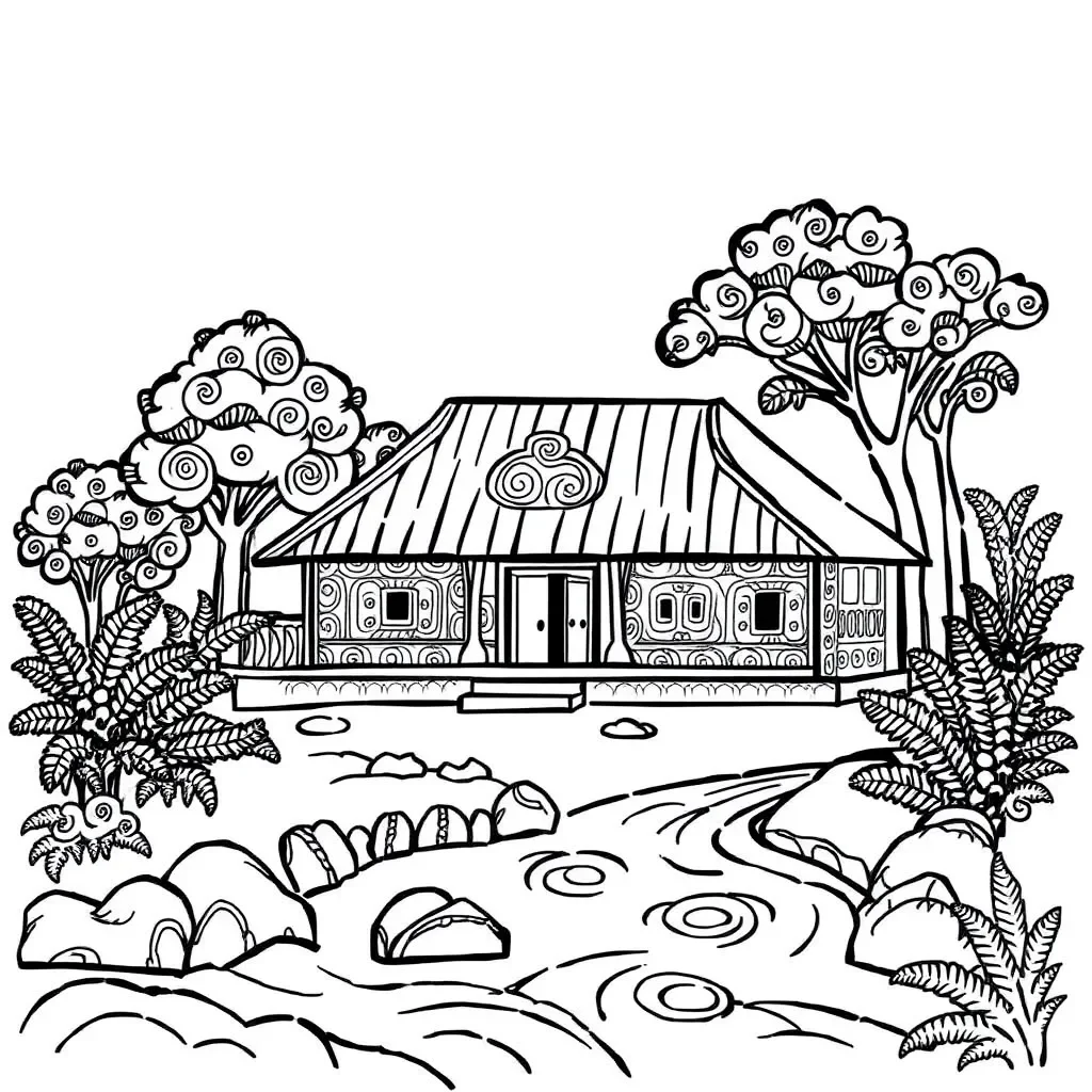 Marae illustration