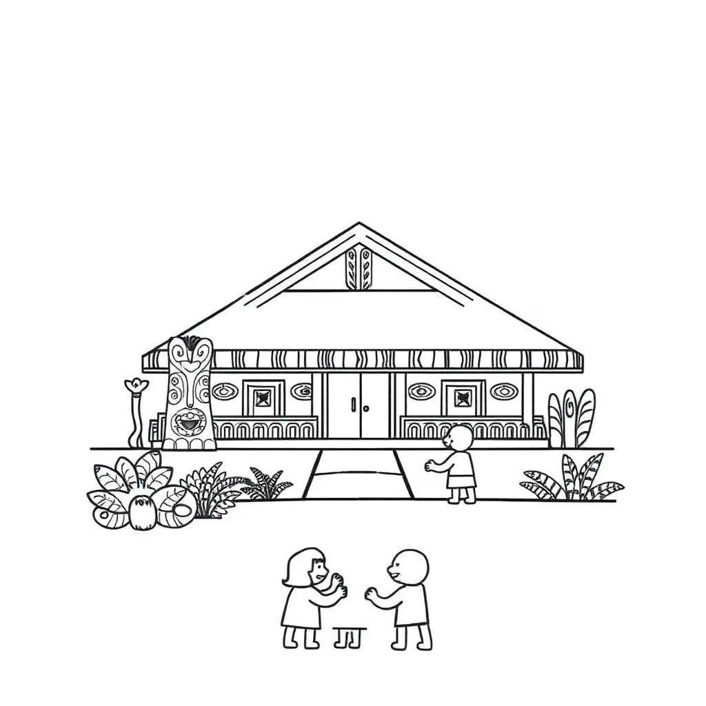 Marae illustration