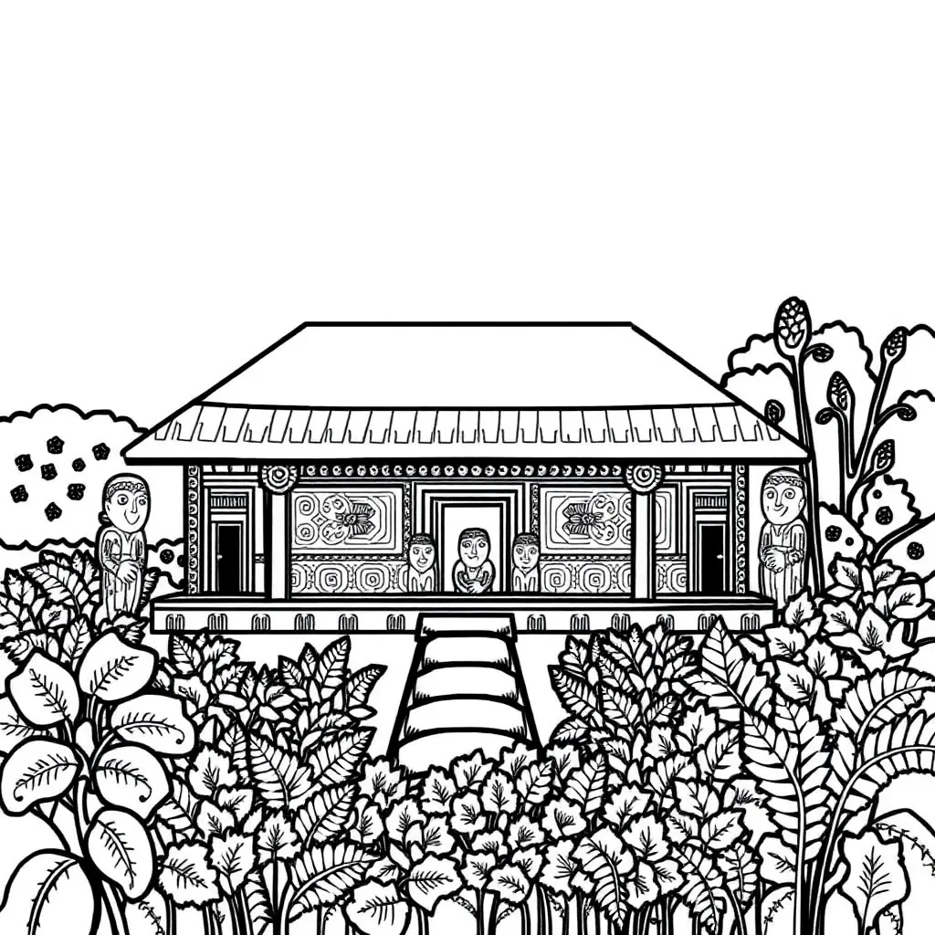 Marae illustration
