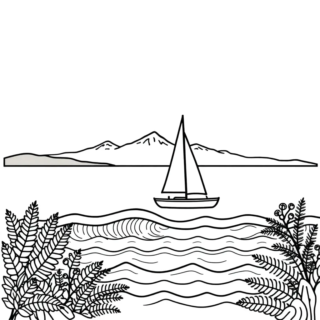 Sir Peter Blake sailing illustration