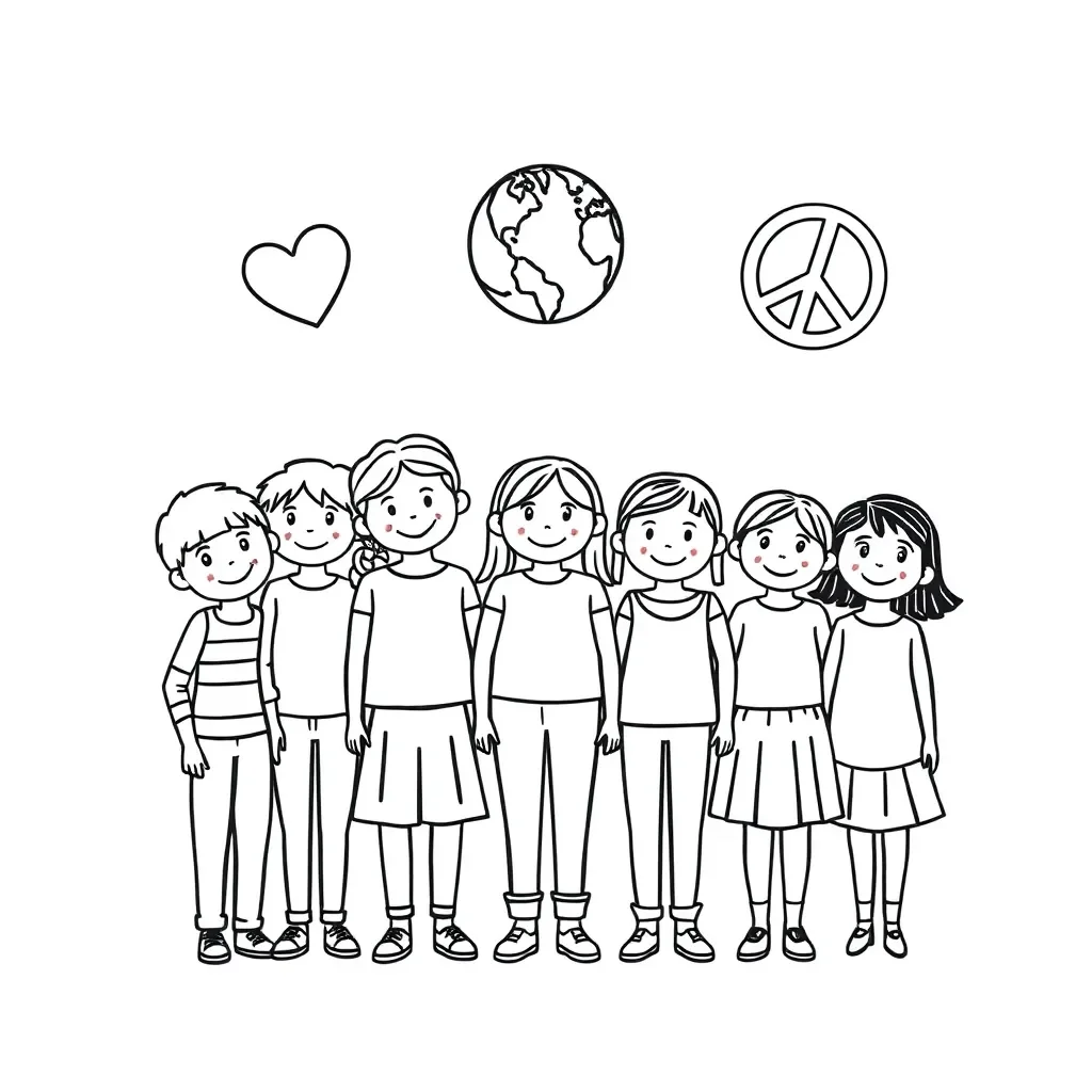 Books and vocabulary words illustration