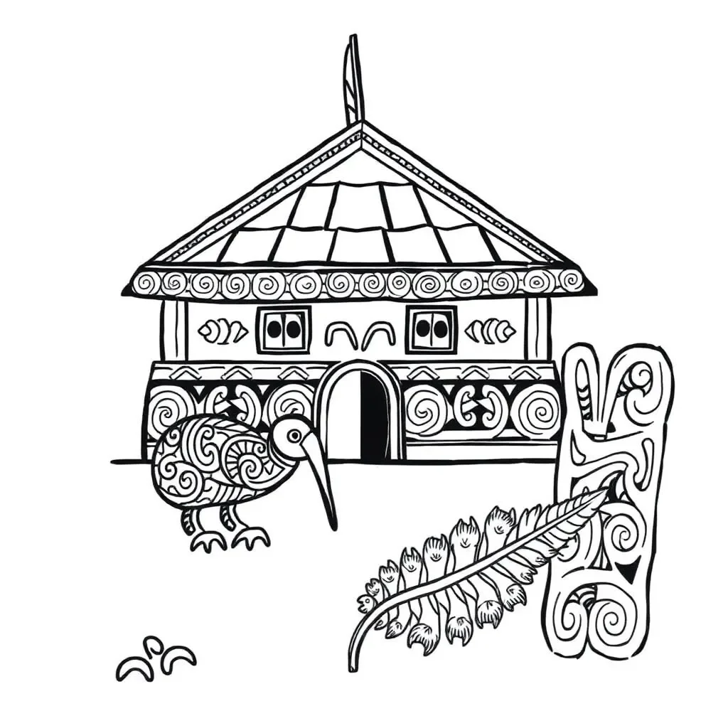 Māori koru pattern