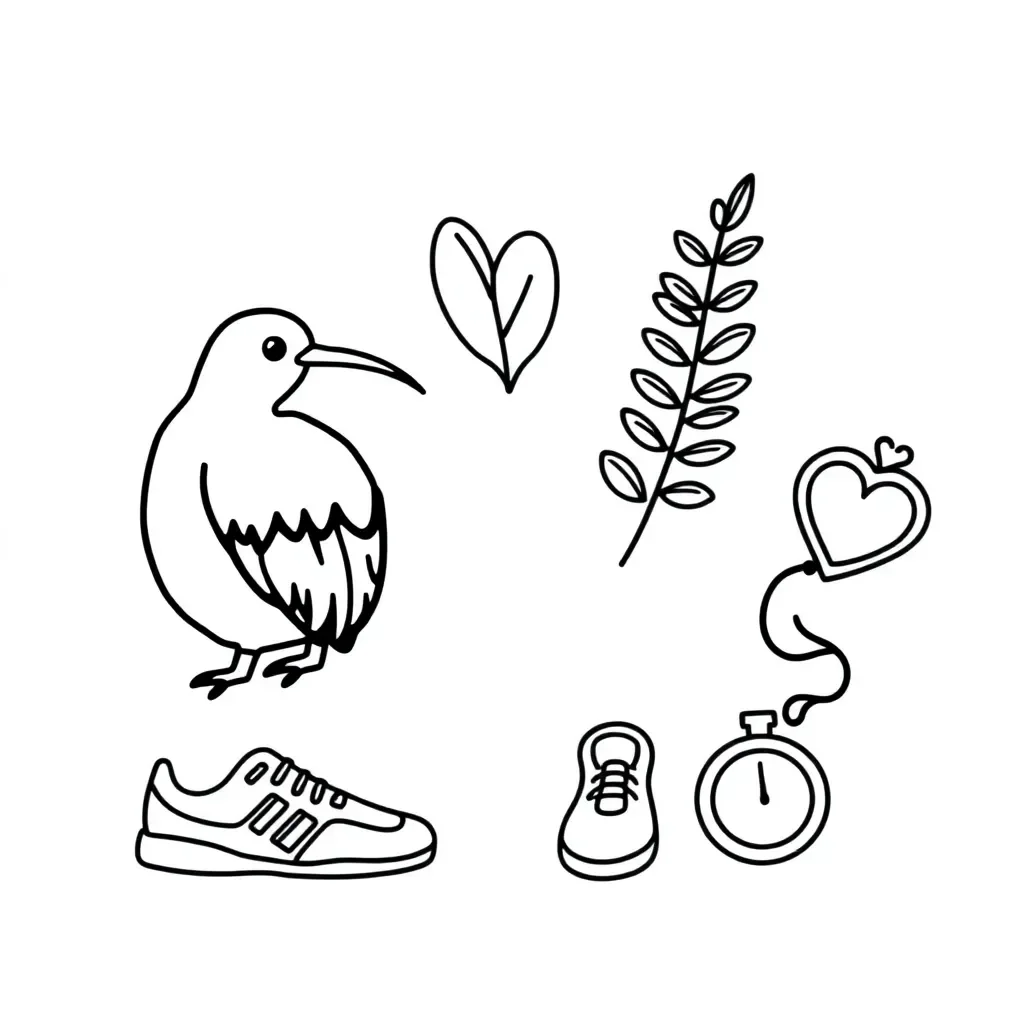 Aerobic fitness illustration