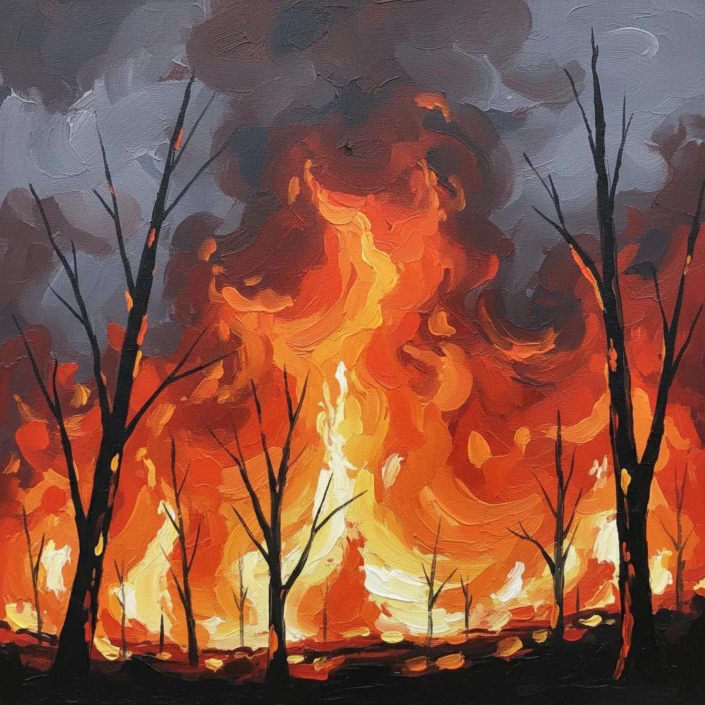 Bush Fires Through Art's Eyes