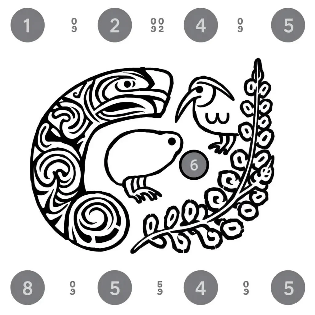 Decimal number blocks illustration