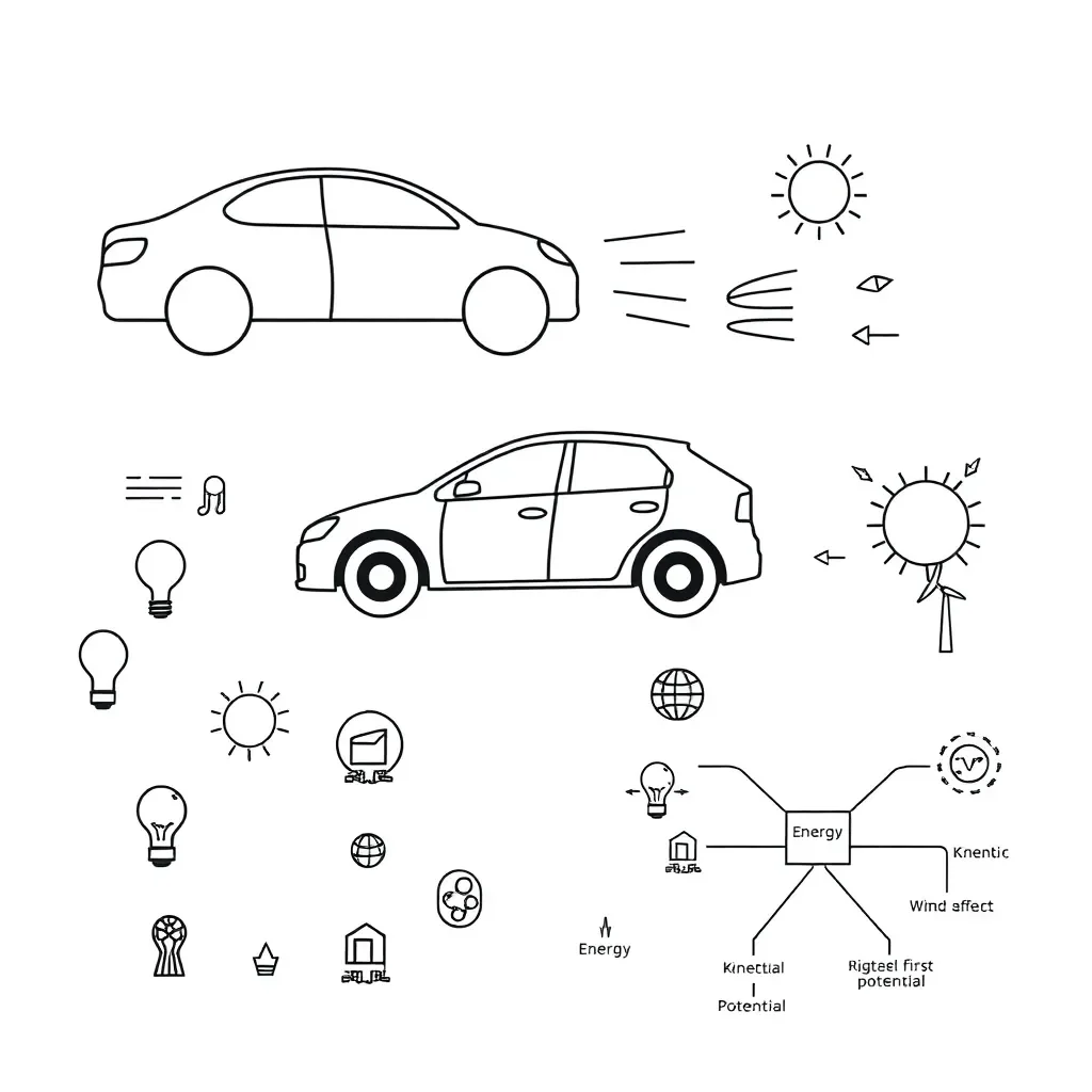 Energy and motion illustration