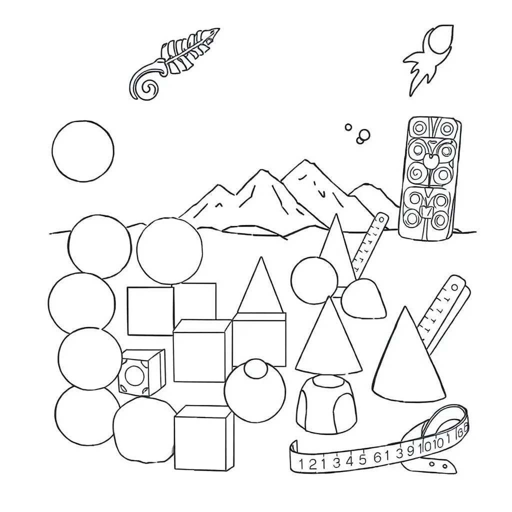 Geometry and shapes illustration