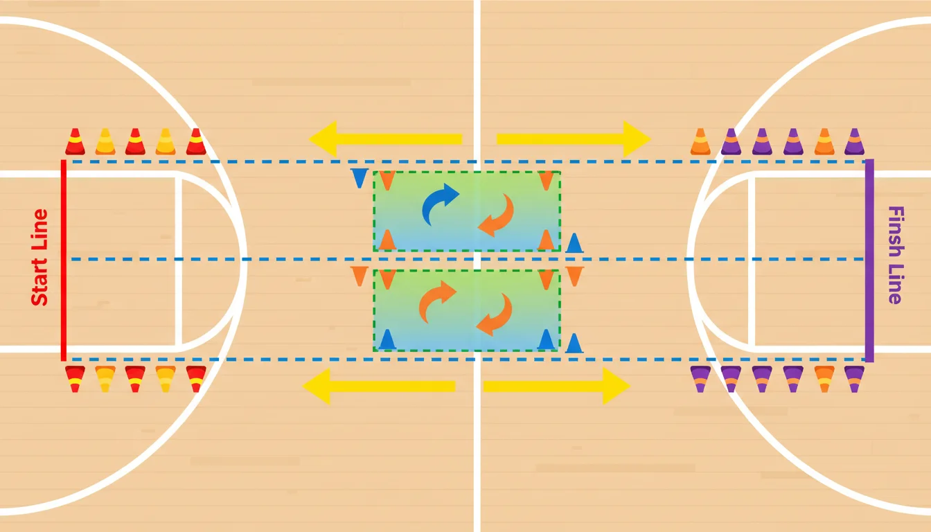 Silly Relay Race Setup