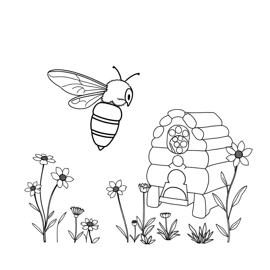 Honeybee illustration