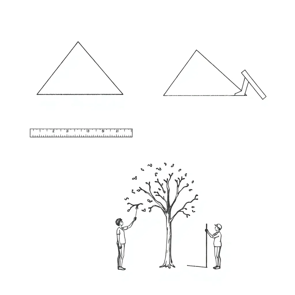Similar triangles illustration