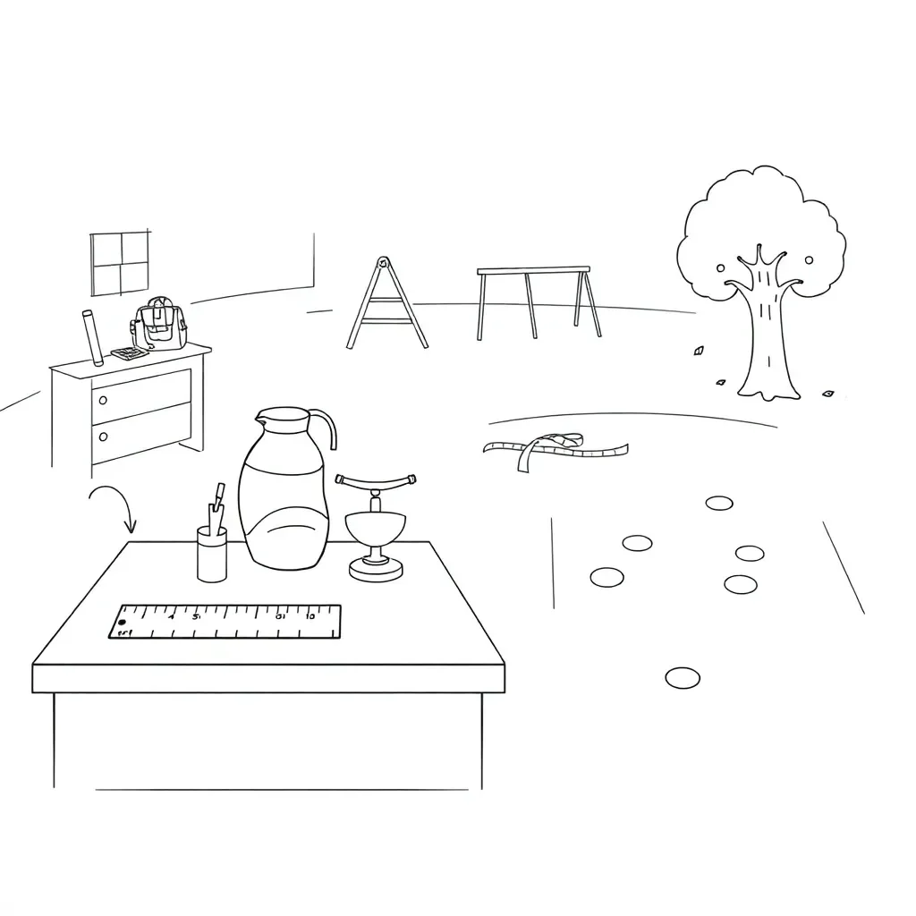 Measuring tools illustration