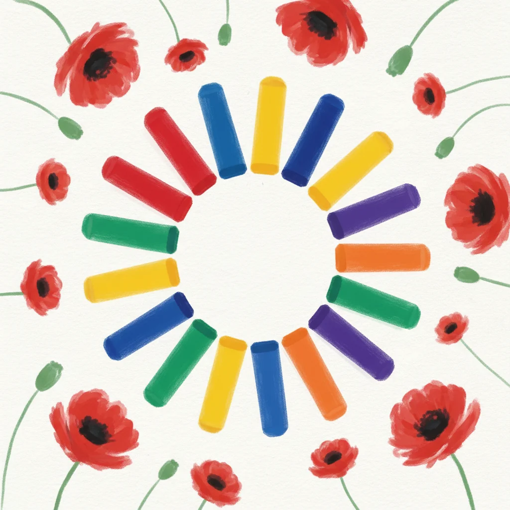 ANZAC Day Art with Oil Pastels
