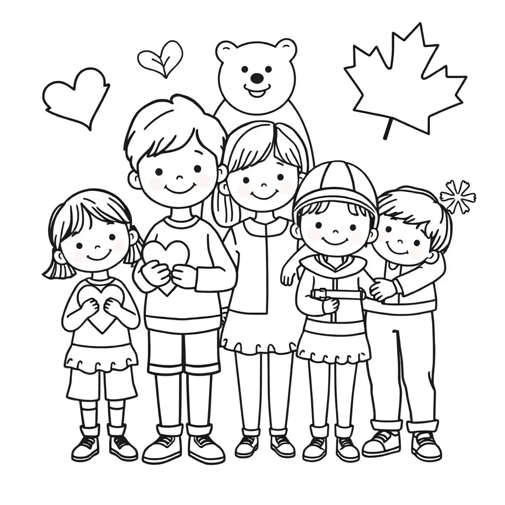 Social health illustration showing diverse people connecting