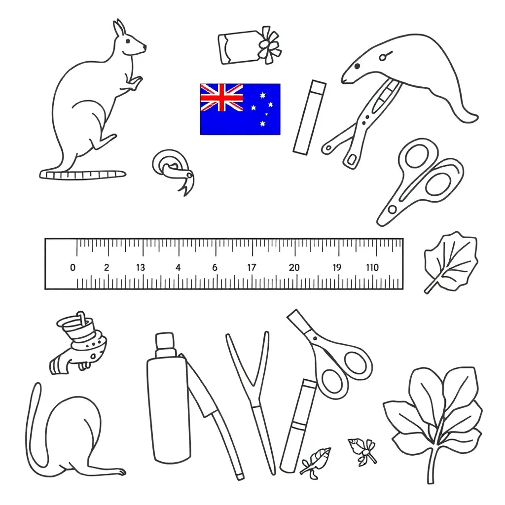 Student measuring with a ruler