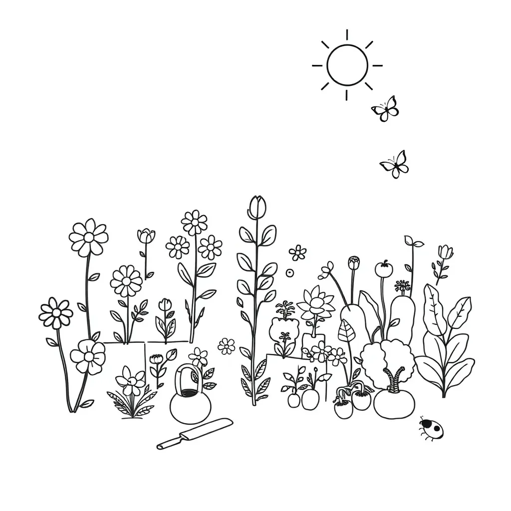 Plants and Growth illustration