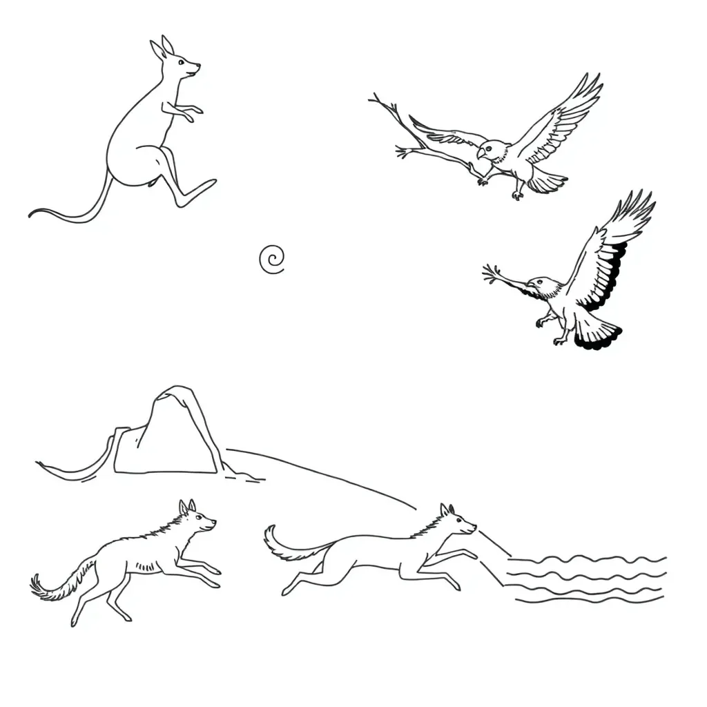 Forces illustration showing push and pull arrows