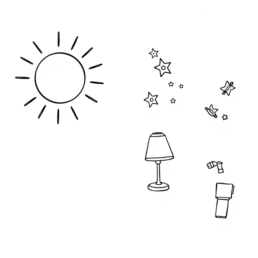 Light sources illustration