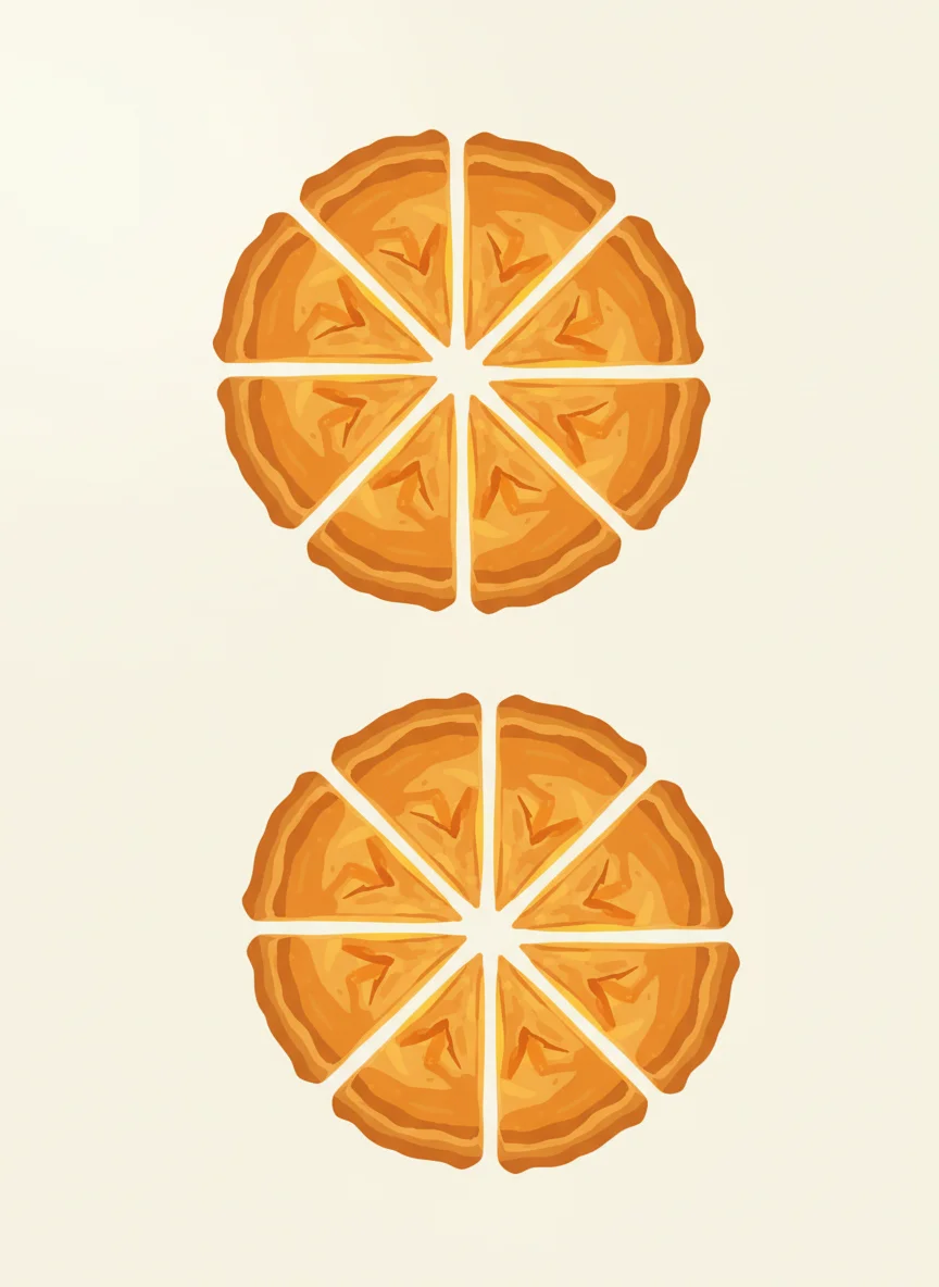 Same Denominator = Same Size Pieces