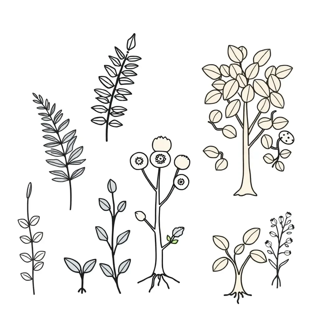 Plant classification illustration