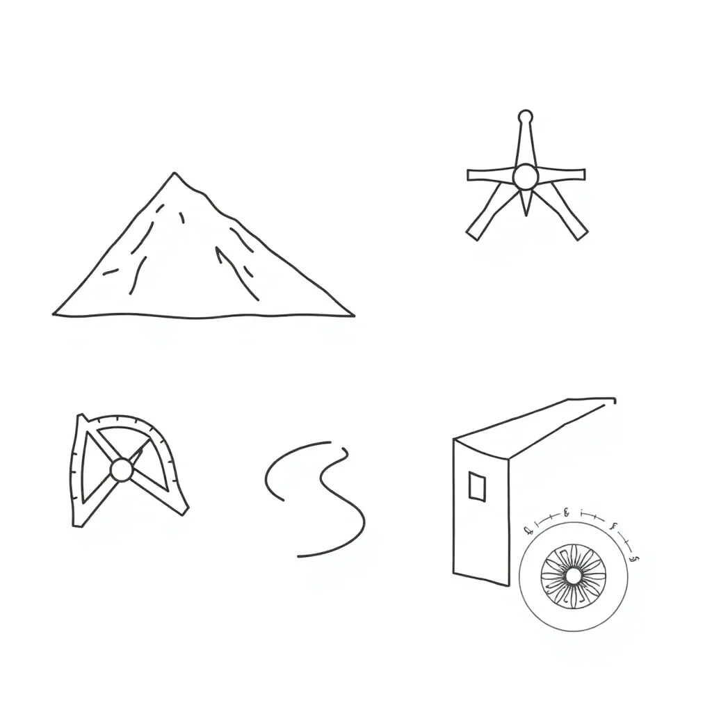 Angles illustration showing acute, right, and obtuse angles
