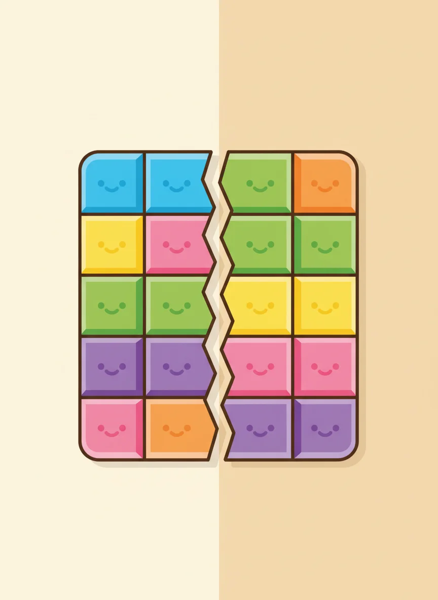 Halves - Dividing into 2 Equal Parts
