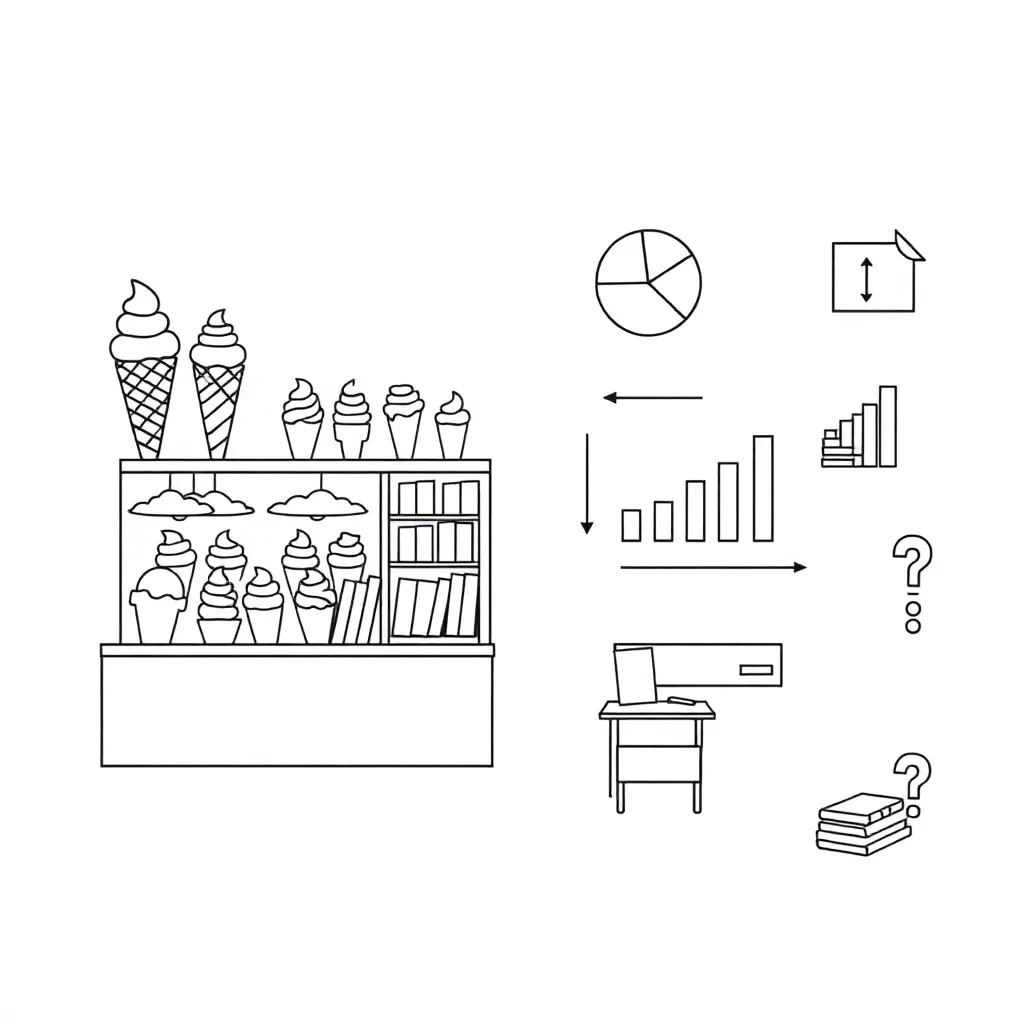 Data analysis worksheet illustration