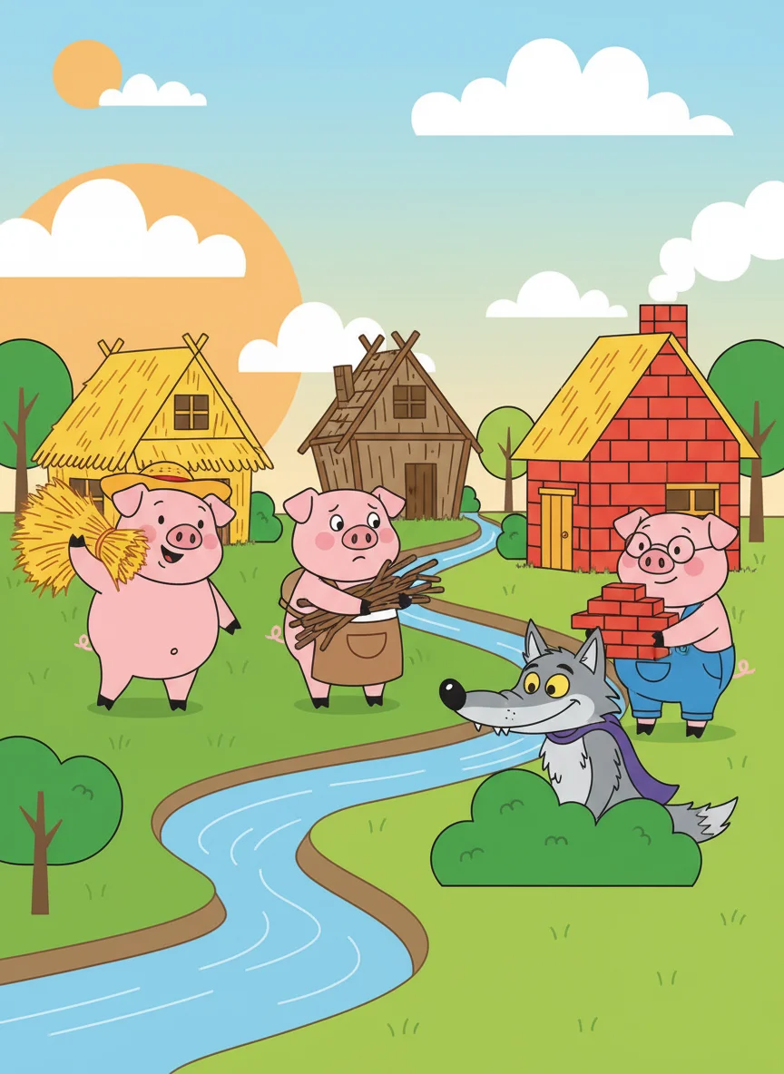 Story Recap: The Three Little Pigs