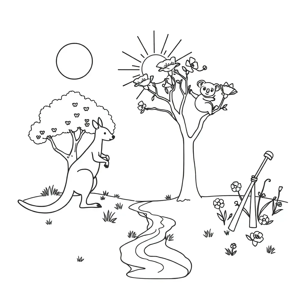 Phonics worksheet illustration