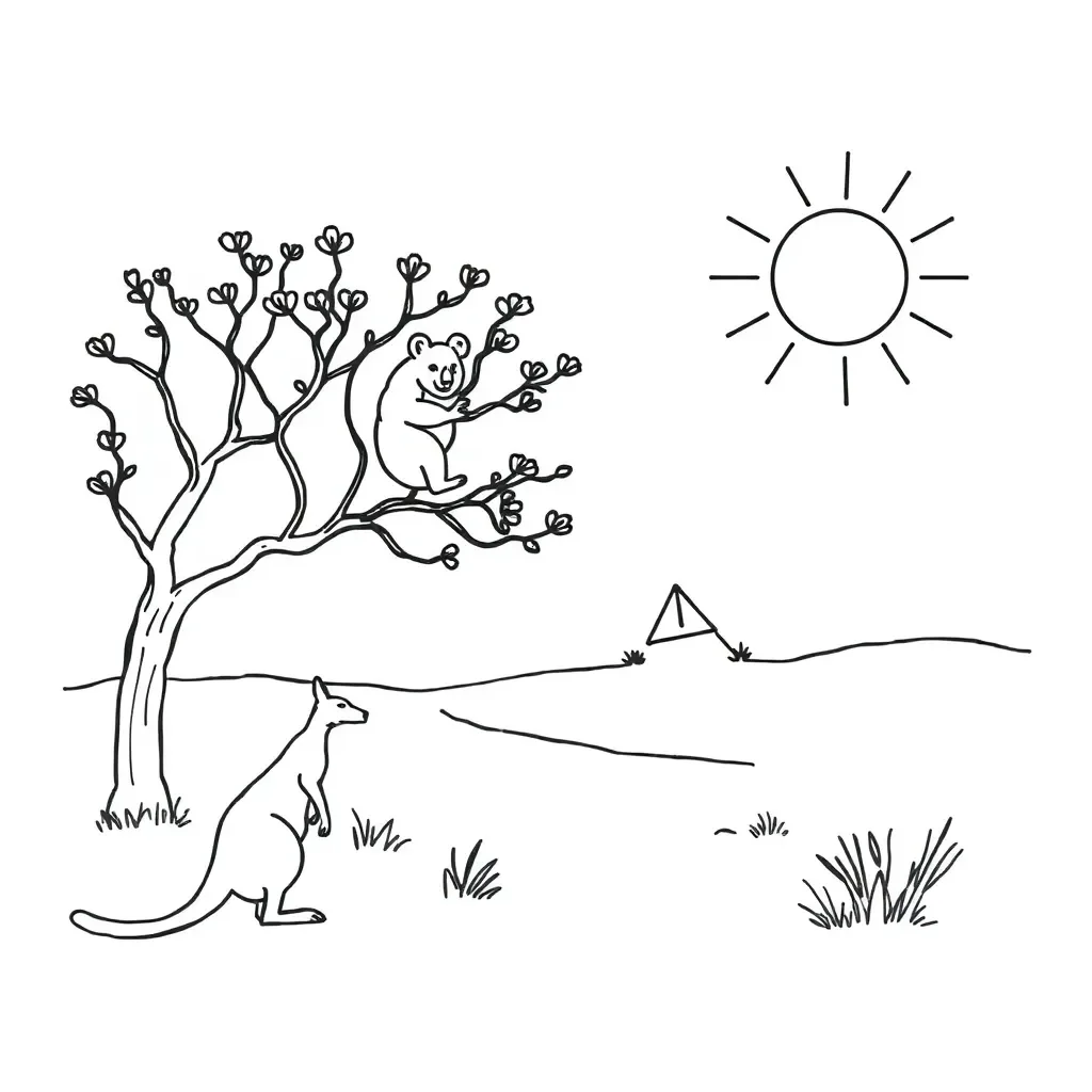 Phonics worksheet illustration