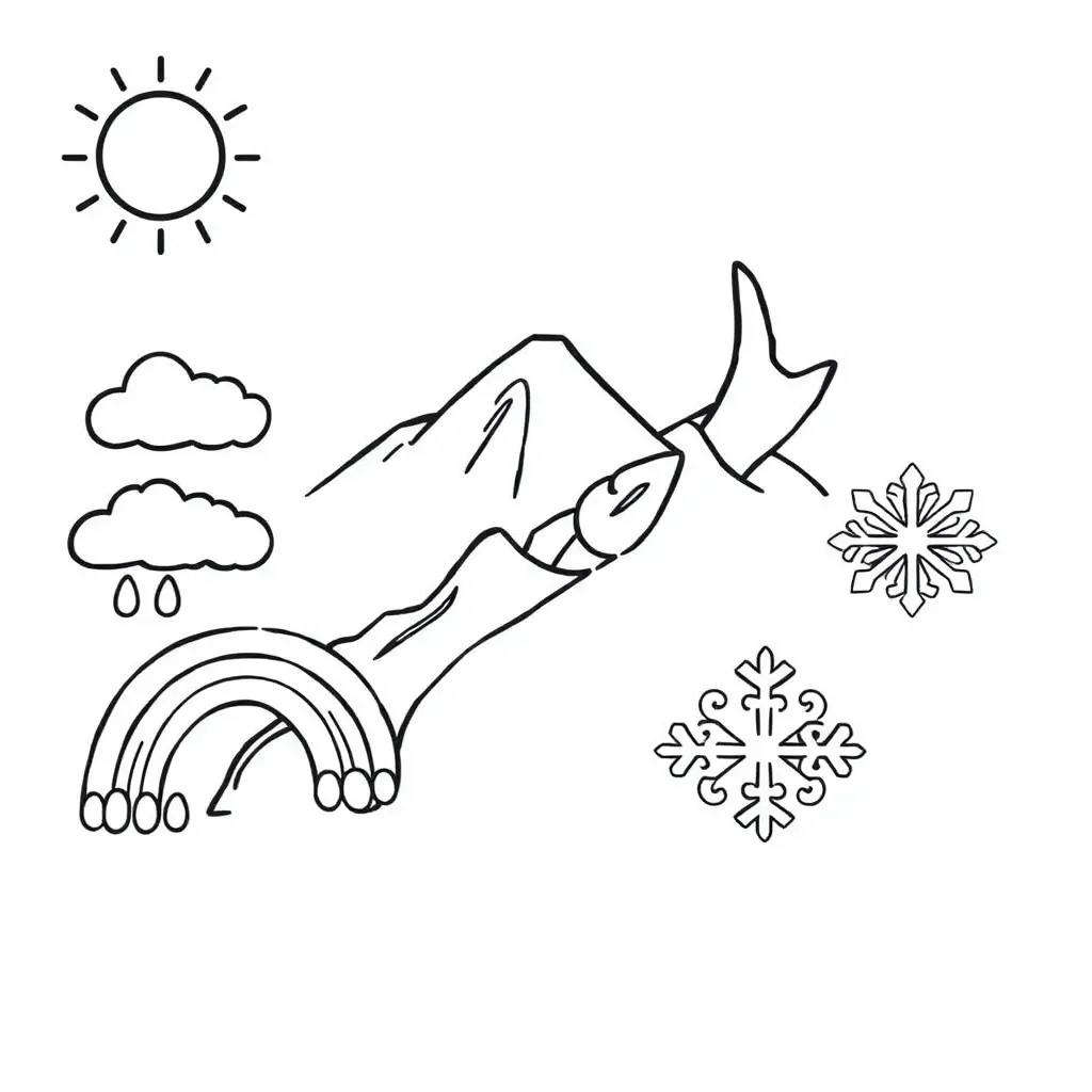 Weather icons illustration