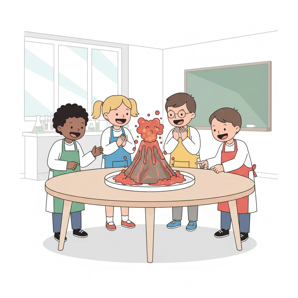 Volcano Experiment Time!