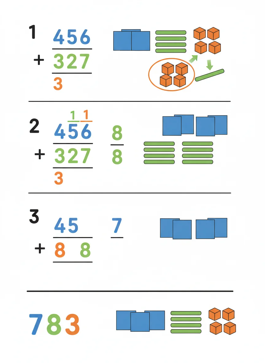 Three-Digit Addition Review