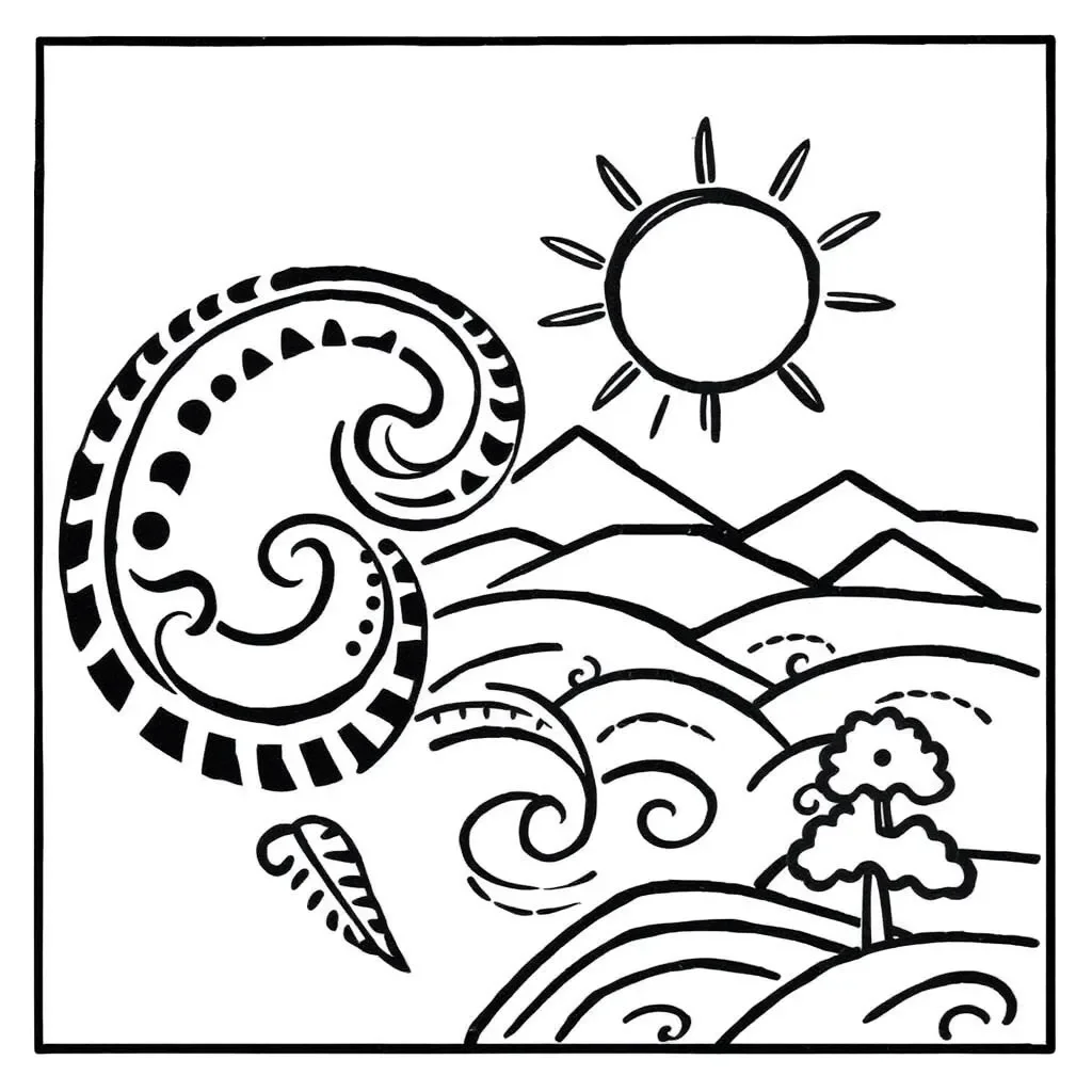 Vocabulary worksheet illustration