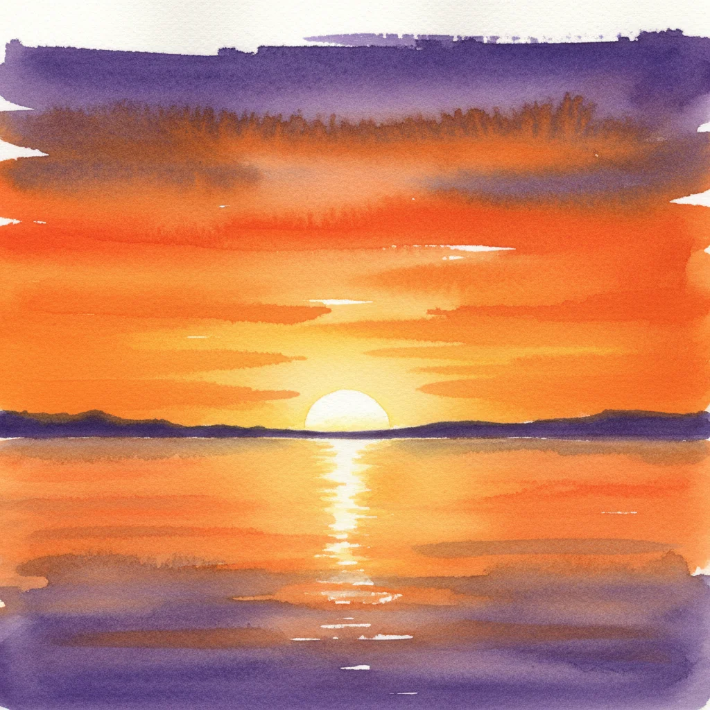 Planning Our Watercolour Sunset