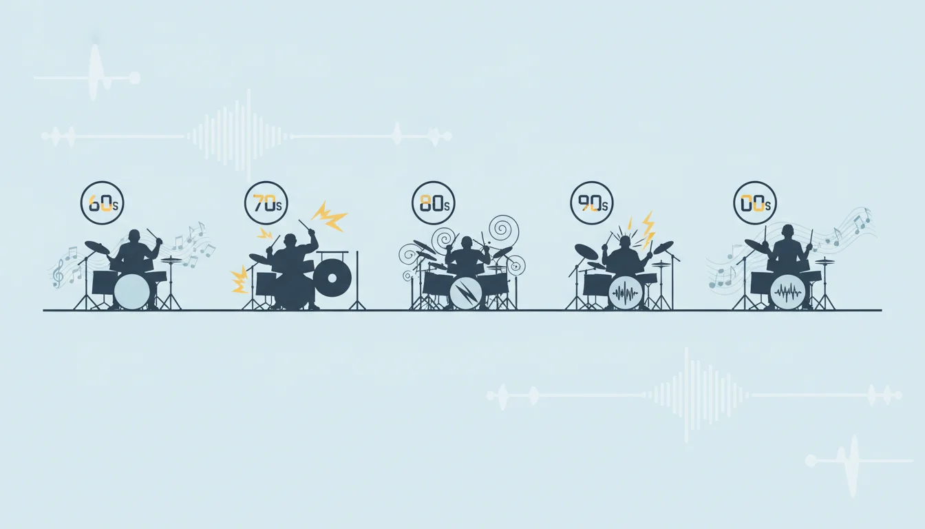 Famous Drum Solo Timeline