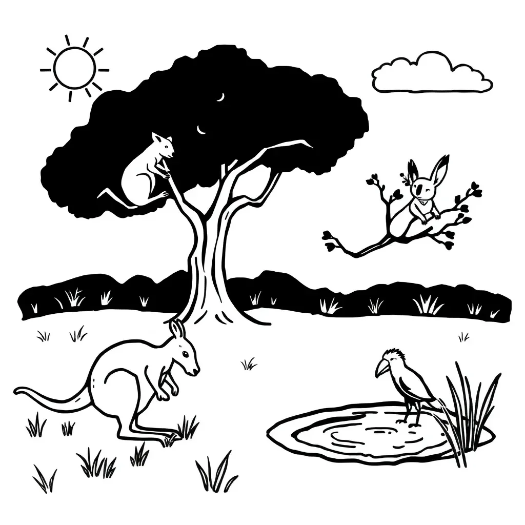 Living things eating and breathing illustration