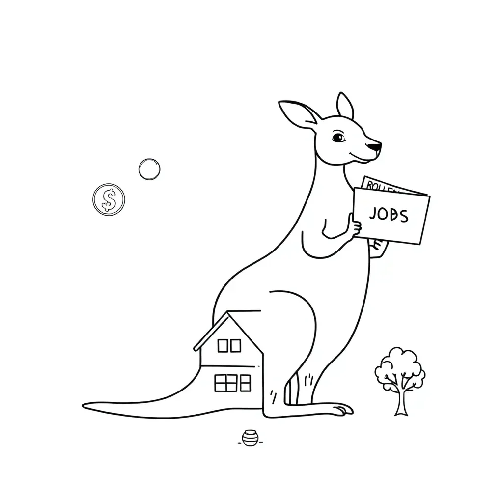Numbers and coins illustration