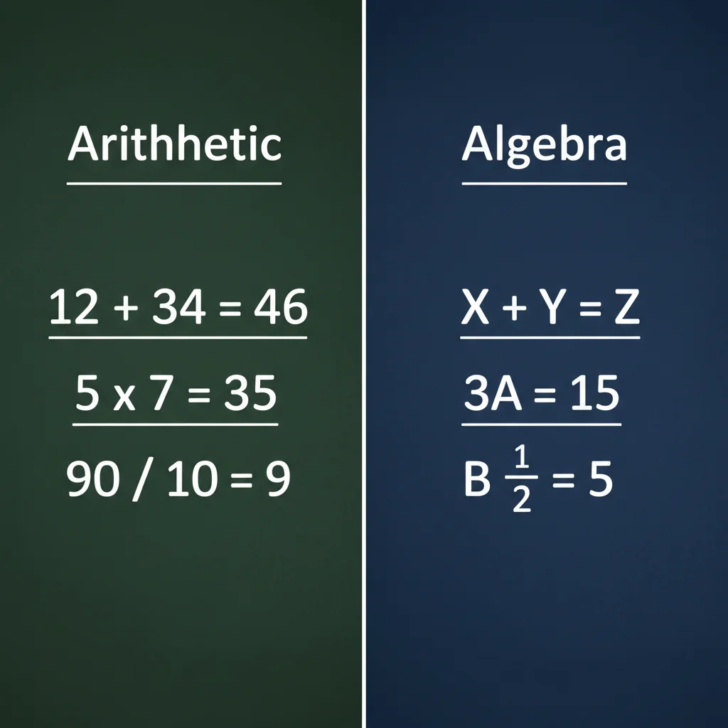 Arithmetic vs Algebra