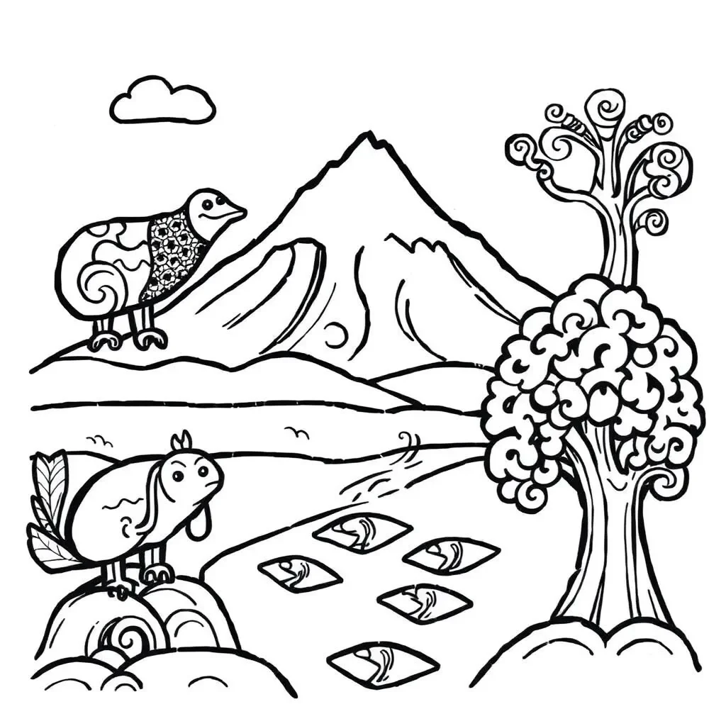 Purakua storyboard illustration