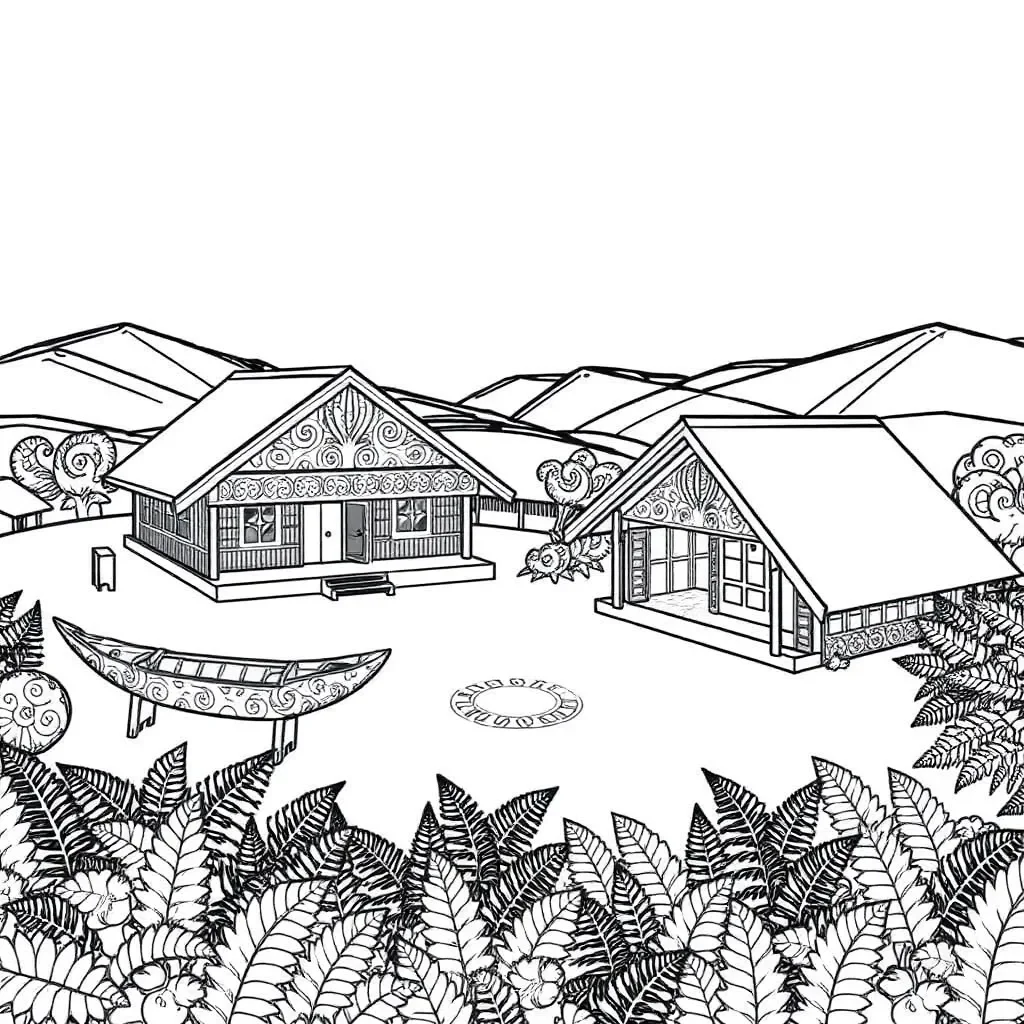 Marae illustration