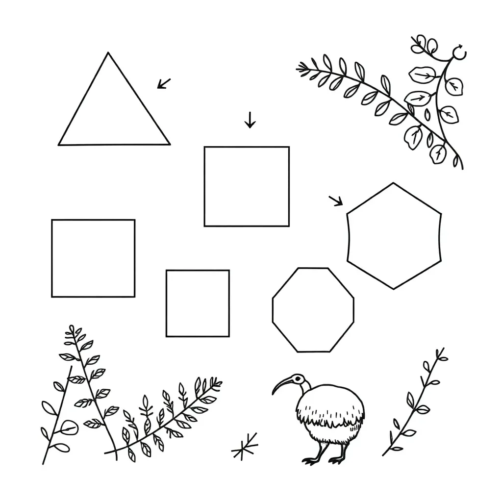 Polygon exterior angles illustration