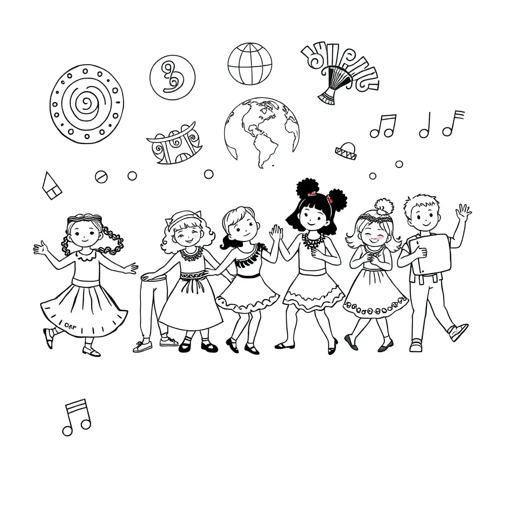 Students exploring global dance traditions