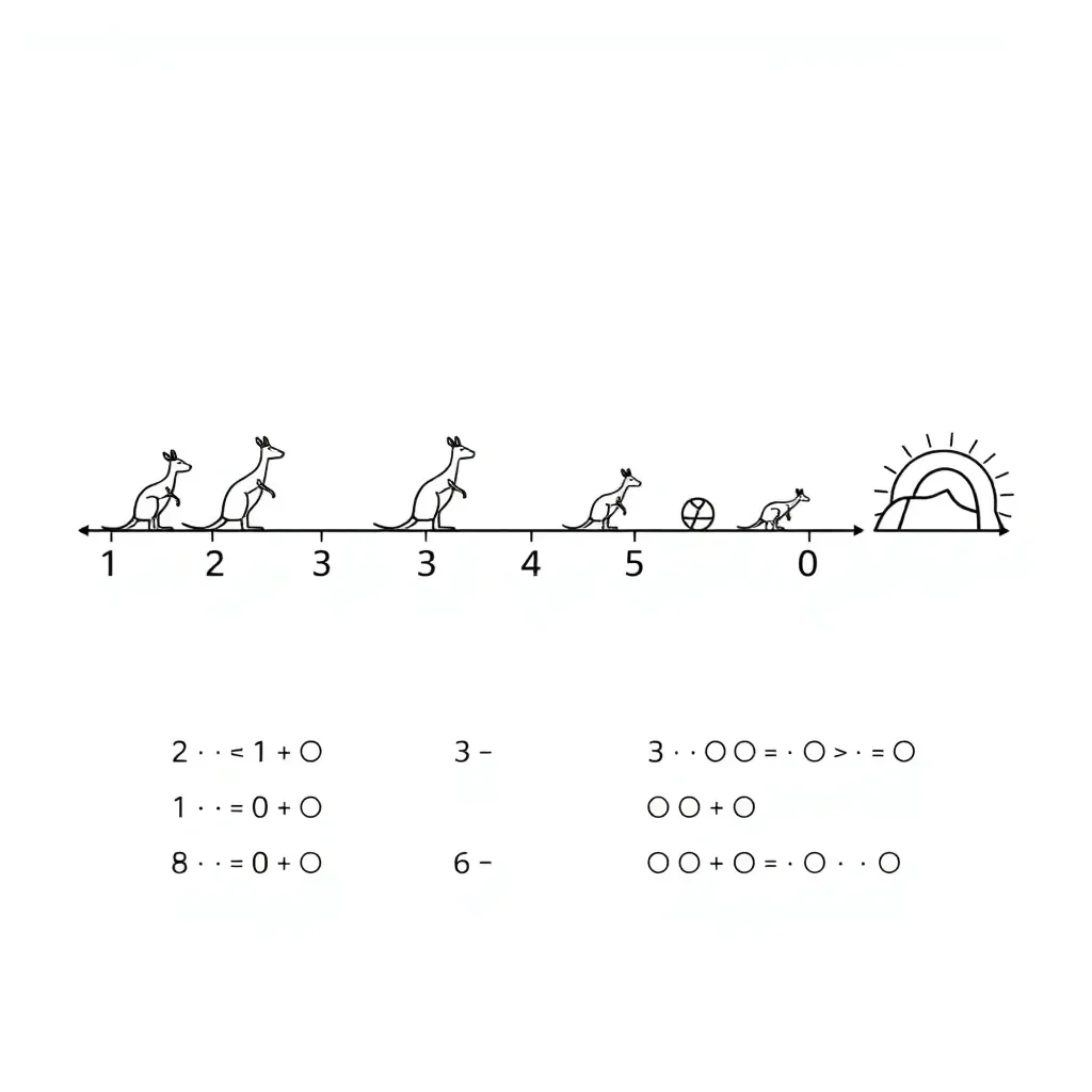 Number patterns illustration